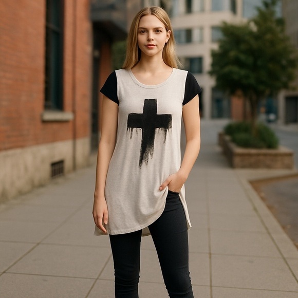 Vintage Dresses & Skirts - VINTAGE Rare Goth Sweatshirt Dress  Grunge Witchcore witchy goth